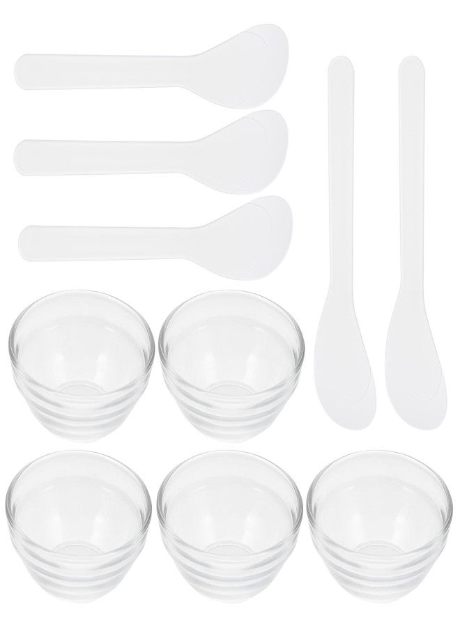 Baluue Mask Mixing Bowl Essential Oil Bowl 5pcs Beauty Tool Stick Random Style - Image 1